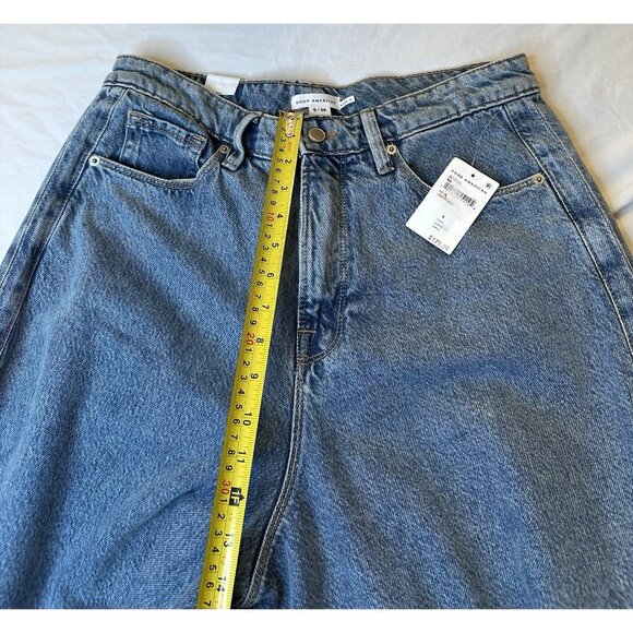 Good American Paneled Wide Leg Jeans in Indigo Palazzo 28x33 NWT - Picture 7 of 9